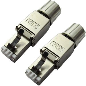 Loops 2x RJ45 CAT6a Tool less Connectors & Boot FTP Shielded Outdoor Ethernet Plugs Loops 2x RJ45 CAT6a Tool less Connectors & Boot FTP Shielded Outdoor Ethernet Plugs
