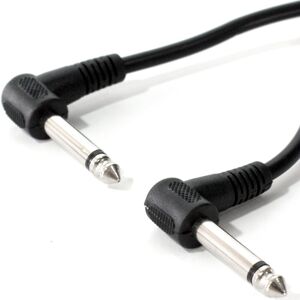 Loops 1m Right Angled 6.35mm Mono Jack Plug to Male Cable 1/4" 90 Degree Guitar Lead Loops 1m Right Angled 6.35mm Mono Jack Plug to Male Cable 1/4" 90 Degree Guitar Lead