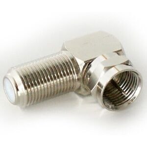 Loops 2x 90 Degree F Type Screw Connector Adapter Sat Coax Right Angled Plug to Socket Loops 2x 90 Degree F Type Screw Connector Adapter Sat Coax Right Angled Plug to Socket