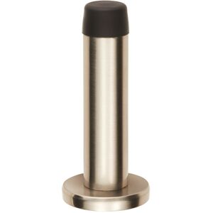 Loops Rubber Tipped Doorstop Cylinder with Rose Wall Mounted 71mm Satin Nickel Loops Rubber Tipped Doorstop Cylinder with Rose Wall Mounted 71mm Satin Nickel