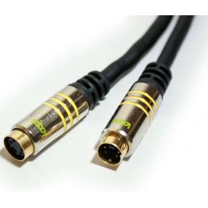 Loops 5m 4 Pin S Video Male to Female Socket Cable Lead SVHS Laptop Monitor Mini Din Loops 5m 4 Pin S Video Male to Female Socket Cable Lead SVHS Laptop Monitor Mini Din