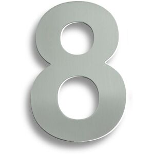Loops 178mm Front Door Numerals '8' 150mm Fixing Centres Satin Stainless Steel Loops 178mm Front Door Numerals '8' 150mm Fixing Centres Satin Stainless Steel