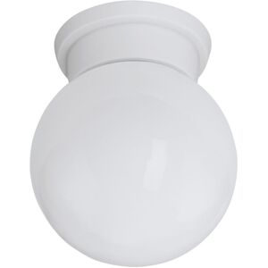Loops White Glass Shade Flush Ceiling Light - Ceiling Light Loops White Glass Shade Flush Ceiling Light - Ceiling Light