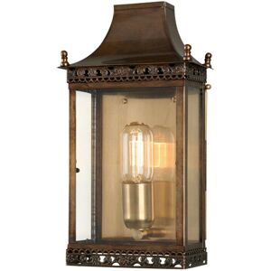 Loops Aged Brass Wall Light - Exterior IP44 - 100W LED E27 Loops Aged Brass Wall Light - Exterior IP44 - 100W LED E27