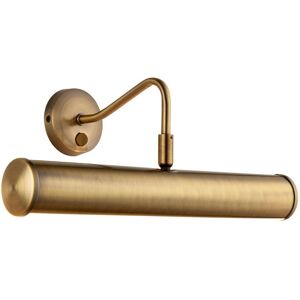 Loops LED Twin Picture Wall Light Antique Brass Dimmable 6.2W Bulb Down Lighting Bar Loops LED Twin Picture Wall Light Antique Brass Dimmable 6.2W Bulb Down Lighting Bar