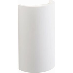Primed White LED Wall Light - Curved Lamp Fitting Kit Primed White LED Wall Light - Curved Lamp Fitting Kit