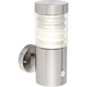 Loops IP44 Outdoor LED Light Brushed Steel Spiraled PIR Wall Lamp Porch Outdoor Shade - Wall Lamp Loops IP44 Outdoor LED Light Brushed Steel Spiraled PIR Wall Lamp Porch Outdoor Shade - Wall Lamp