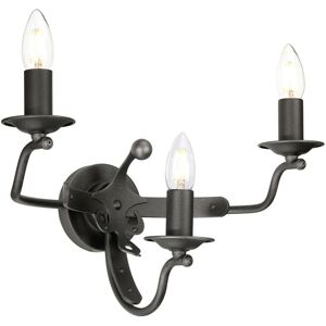 Loops 3 Bulb Luxury Wall Light Sconce Graphite Finish LED E14 60W Bulb Loops 3 Bulb Luxury Wall Light Sconce Graphite Finish LED E14 60W Bulb