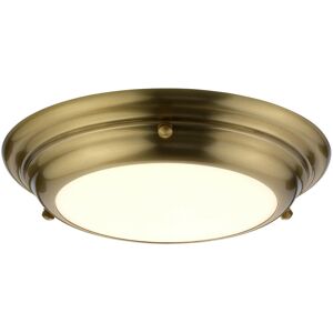 Aged Brass Flush Light - Bathroom & Low Ceiling - 12W LED Bulb Aged Brass Flush Light - Bathroom & Low Ceiling - 12W LED Bulb