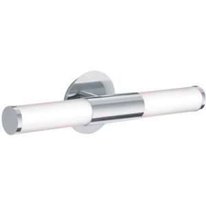 Loops Wall/Mirror Light Colour Chrome Shade White Glass Opal Matt Bulb E14 2x40W Loops Wall/Mirror Light Colour Chrome Shade White Glass Opal Matt Bulb E14 2x40W