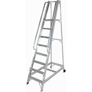 Loops 8 Tread 2m Aluminium Warehouse Steps - Warehouse Type Loops 8 Tread 2m Aluminium Warehouse Steps - Warehouse Type