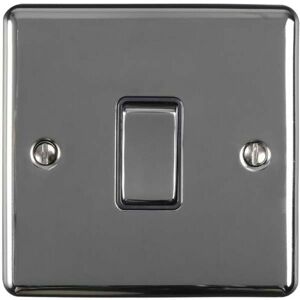 Loops 1 Gang Single INTERMEDIATE Light Switch BLACK NICKEL & Black 10A Metal Rocker Loops 1 Gang Single INTERMEDIATE Light Switch BLACK NICKEL & Black 10A Metal Rocker