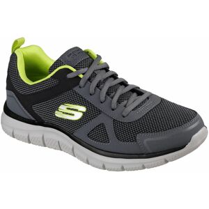 (10 UK, Charcoal/Bright Lime) Skechers Mens Track Bucolo Leather Trainers (10 UK, Charcoal/Bright Lime) Skechers Mens Track Bucolo Leather Trainers