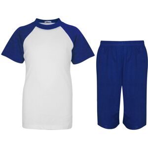a2zkids (13 Years, Royal Blue) Unisex Raglan Style Pyjamas Contrast T-Shirt Short a2zkids (13 Years, Royal Blue) Unisex Raglan Style Pyjamas Contrast T-Shirt Short