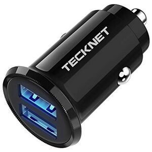 TeckNet Online Car Charger, Mini USB PowerDash 4.8A/24W 2-Port Rapid Car Charger with B TeckNet Online Car Charger, Mini USB PowerDash 4.8A/24W 2-Port Rapid Car Charger with B
