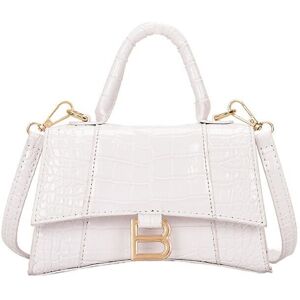 Unbranded (White) 6 Colors Women Pu Leather Hourglass Handbag Alligator Metal Shoulder Bag Unbranded (White) 6 Colors Women Pu Leather Hourglass Handbag Alligator Metal Shoulder Bag