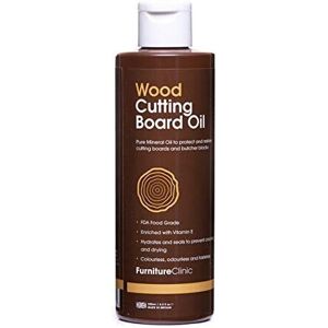 Furniture Clinic Chopping Board Oil (250ml) Food Grade Mineral Oil to Protect Furniture Clinic Chopping Board Oil (250ml) Food Grade Mineral Oil to Protect