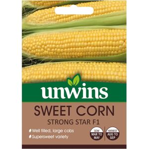 Unwins Grow Your Own Vegetables Hybrid Sweetcorn Strong Star F1 Seeds Unwins Grow Your Own Vegetables Hybrid Sweetcorn Strong Star F1 Seeds