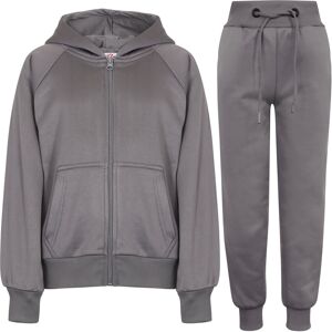 a2zkids (11-12 Years, Steel Grey) Unisex Steel Grey Plain Cuffed Hoodie Tracksuit a2zkids (11-12 Years, Steel Grey) Unisex Steel Grey Plain Cuffed Hoodie Tracksuit