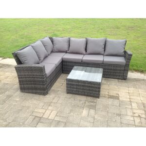 Fimous (left corner sofa , without covers) high back rattan corner sofa set outdoor fur Fimous (left corner sofa , without covers) high back rattan corner sofa set outdoor fur