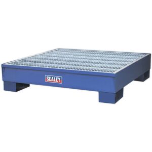 Loops Steel Barrel Bund - 1200 x 1200 x 275mm - Suitable for Storing 4 x 205L Drums Loops Steel Barrel Bund - 1200 x 1200 x 275mm - Suitable for Storing 4 x 205L Drums