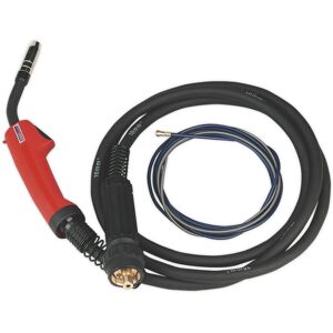 Loops TB15 MIG Torch with Euro Connector - 3m Heat Proof Cable - Contoured Grip Loops TB15 MIG Torch with Euro Connector - 3m Heat Proof Cable - Contoured Grip