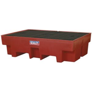 Loops Polyethylene Barrel Bund - 1220 x 820 x 330mm - Holds 2 x 205L Drums - 240L Tray Loops Polyethylene Barrel Bund - 1220 x 820 x 330mm - Holds 2 x 205L Drums - 240L Tray