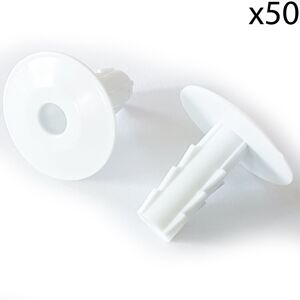 Loops 50x 8mm White Single Cable Bushes Feed Through Wall Cover Coaxial Hole Tidy Cap Loops 50x 8mm White Single Cable Bushes Feed Through Wall Cover Coaxial Hole Tidy Cap