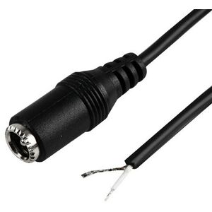 Loops 2M DC Power Cable Lead 5.5mm x 2.1mm Female Socket to Bare Ends CCTV Camera DVR Loops 2M DC Power Cable Lead 5.5mm x 2.1mm Female Socket to Bare Ends CCTV Camera DVR