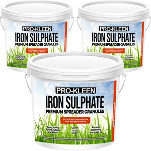 Pro-Kleen (3 x 2.5KG) ProKleen Iron Sulphate Spreader Granules Pro-Kleen (3 x 2.5KG) ProKleen Iron Sulphate Spreader Granules