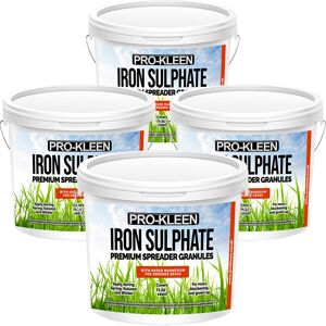 Pro-Kleen (4 x 2.5KG) ProKleen Iron Sulphate Spreader Granules Pro-Kleen (4 x 2.5KG) ProKleen Iron Sulphate Spreader Granules