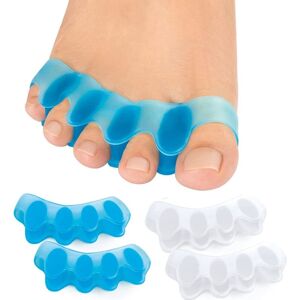 Visit-the-Sumiwish-Store Sumiwish Toe Separators, 4 Pair (Blue and Clear) Soft Gel Toe Spacers to Correct Visit-the-Sumiwish-Store Sumiwish Toe Separators, 4 Pair (Blue and Clear) Soft Gel Toe Spacers to Correct