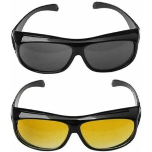 Unbranded 2 X HD Anti Glare Night Vision Driving Sunglasses HD Glasses UV protect Unisex Unbranded 2 X HD Anti Glare Night Vision Driving Sunglasses HD Glasses UV protect Unisex