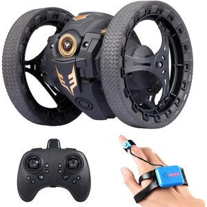 GreenZech (Black) 2WD 2.4Ghz RC Bounce Car Jump Remote Control Stunt Watch Induction 360 R GreenZech (Black) 2WD 2.4Ghz RC Bounce Car Jump Remote Control Stunt Watch Induction 360 R