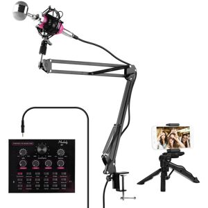 GreenZech (Pink) Live Sound Card + Professional Condenser Microphone Kit GreenZech (Pink) Live Sound Card + Professional Condenser Microphone Kit
