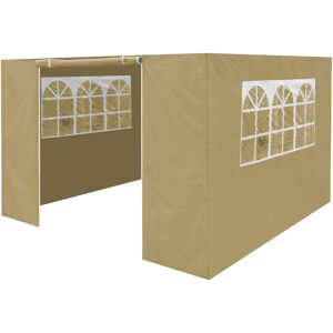 Dellonda Premium Gazebo/Marquee Side Walls/Doors/Windows, Fits 2 x 2m Models - Beige - DG Dellonda Premium Gazebo/Marquee Side Walls/Doors/Windows, Fits 2 x 2m Models - Beige - DG