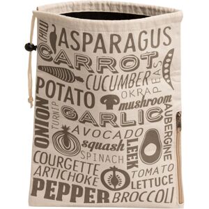 Premier Housewares Porter Grey and Natural Vegetable Bag Premier Housewares Porter Grey and Natural Vegetable Bag