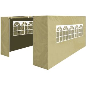 Dellonda Premium Gazebo/Marquee Side Walls/Doors/Windows, Fits 3 x 4.5m Models - Beige - Dellonda Premium Gazebo/Marquee Side Walls/Doors/Windows, Fits 3 x 4.5m Models - Beige -