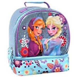 Disney Store Frozen Elsa & Anna Glitter Sparkle Lunch Box Tote Disney Store Frozen Elsa & Anna Glitter Sparkle Lunch Box Tote