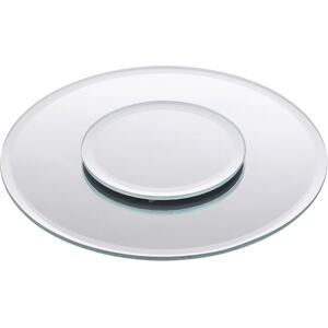 URBN Living Round Mirror Candle Plate Cake Wedding Table Bevel Edge Centrepiece URBN Living Round Mirror Candle Plate Cake Wedding Table Bevel Edge Centrepiece