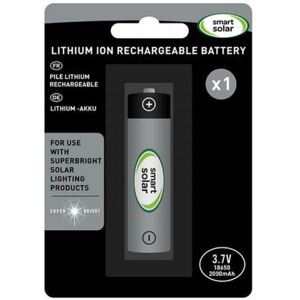 Smart Solar Rechargeable Super Bright Lithium ION 3.7V 2000mAh Battery Light Smart Solar Rechargeable Super Bright Lithium ION 3.7V 2000mAh Battery Light