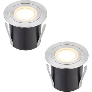 Loops 2 PACK Recessed IP67 Guide Light - 1.2W Warm White LED - Stainless Steel Loops 2 PACK Recessed IP67 Guide Light - 1.2W Warm White LED - Stainless Steel