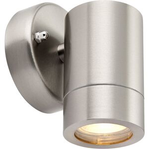 Loops Dimmable Outdoor IP44 Downlight - 7W GU10 LED - Brushed Stainless Steel Loops Dimmable Outdoor IP44 Downlight - 7W GU10 LED - Brushed Stainless Steel