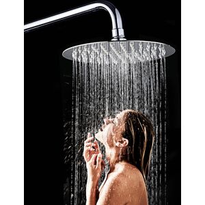 GreenZech 360 6 Inch Round Stainless Steel Ultra Thin Rainfall Shower Head Bathroom Spraye GreenZech 360 6 Inch Round Stainless Steel Ultra Thin Rainfall Shower Head Bathroom Spraye