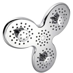 GreenZech 4-way High-Pressure 9.5 Inch Rainfall Shower Head Trident Shape Massage Top Spra GreenZech 4-way High-Pressure 9.5 Inch Rainfall Shower Head Trident Shape Massage Top Spra