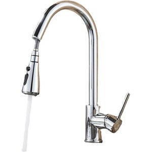 GreenZech Chrome Kitchen Sink Faucets Brass Single Hole Pull Out Spout Hot Cold Water Mixe GreenZech Chrome Kitchen Sink Faucets Brass Single Hole Pull Out Spout Hot Cold Water Mixe