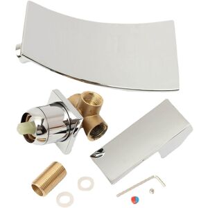 GreenZech Wall Mount Waterfall Mixer Tap Chrome Bathroom Sink Faucet Modern Basin Brass GreenZech Wall Mount Waterfall Mixer Tap Chrome Bathroom Sink Faucet Modern Basin Brass