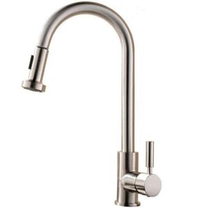 GreenZech Kitchen Sink Faucet Pull-Down Sprayer 360 degree Rotate Cold And Hot Water Mixer GreenZech Kitchen Sink Faucet Pull-Down Sprayer 360 degree Rotate Cold And Hot Water Mixer