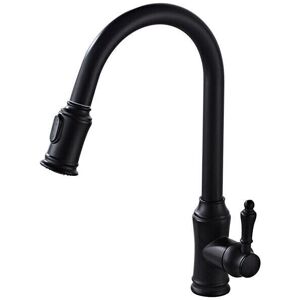 GreenZech (Black) Brass Pull Out And Splash Proof Faucet Hot Cold Mixing Dual Mode Kitchen GreenZech (Black) Brass Pull Out And Splash Proof Faucet Hot Cold Mixing Dual Mode Kitchen
