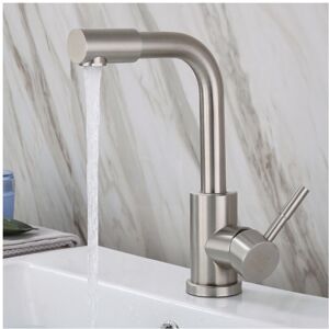 GreenZech Stainless Steel Bathroom Basin Faucet 360 Rotate Single Handle Single Hole Lead GreenZech Stainless Steel Bathroom Basin Faucet 360 Rotate Single Handle Single Hole Lead